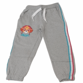 Dívčí tepláky Tlapková patrola šedé