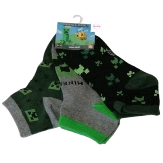 Dětské kotníkové ponožky Minecraft 3pack