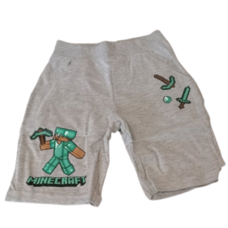 Dětské kraťasy Minecraft šedé