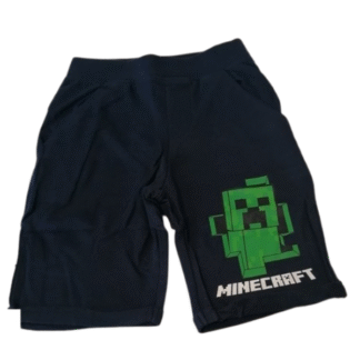 Dětské kraťasy Minecraft tm.modré