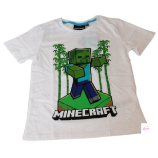 Dětské tričko Minecraft bílé