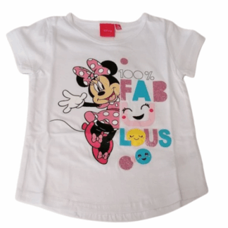Dívčí tričko Minnie Fab u Lous bílé