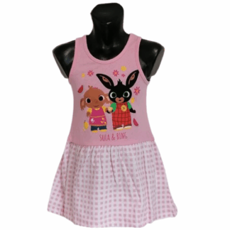 Dívčí šaty Bing a Sula růžové