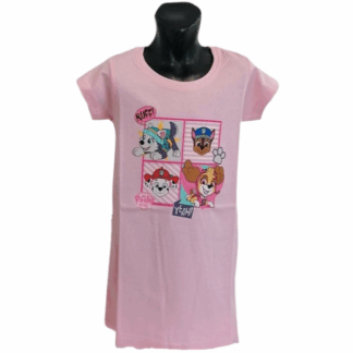 Dívčí noční košile Tlapková patrola růžová