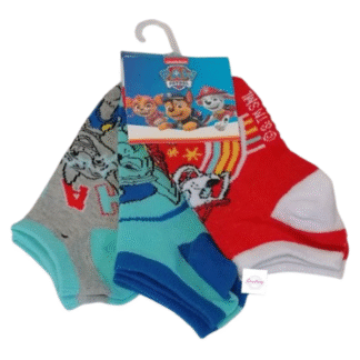 Chlapecké nízké ponožky Tlapková patrola 3pack
