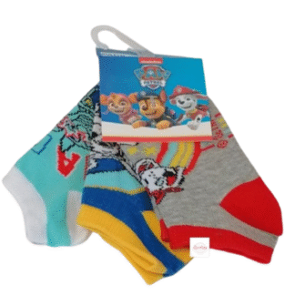 Chlapecké nízké ponožky Tlapková patrola II 3pack