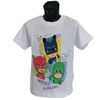 Chlapecké tričko PJ Masks bílé