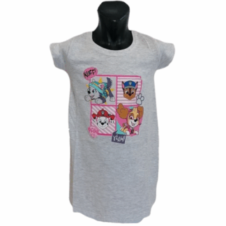 Dívčí noční košile Tlapková patrola šedá