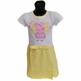 Dívčí šaty Peppa Pig žluté