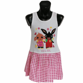 Dívčí šaty Bing a Sula bílé