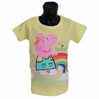 Dívčí tričko Peppa Pig/Pepina žluté