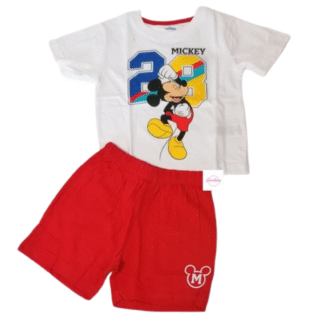 Chlapecký letní set/pyžamo Mickey bč.
