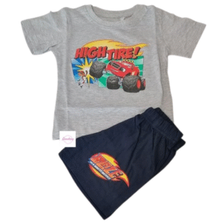 Chlapecký letní set/pyžamo Plamínek šedé