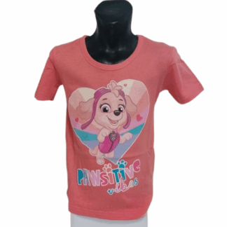 Dívčí tričko Tlapková patrola Skye růžové