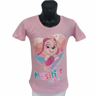 Dívčí tričko Tlapková patrola Skye sv.růžové