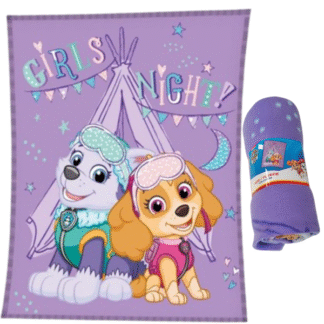 Dětská deka Tlapková patrola Dívčí noc 110*140