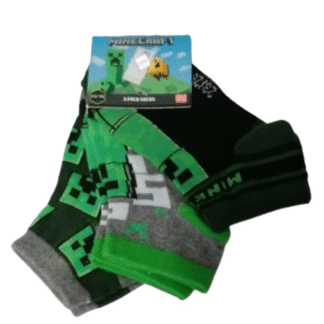 Dětské kotníkové ponožky Minecraft II 3pack