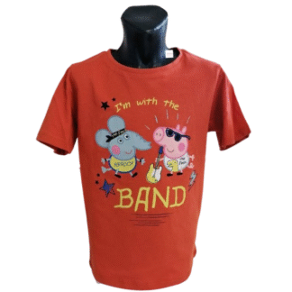 Chlapecké tričko Peppa Pig BAND oranžové