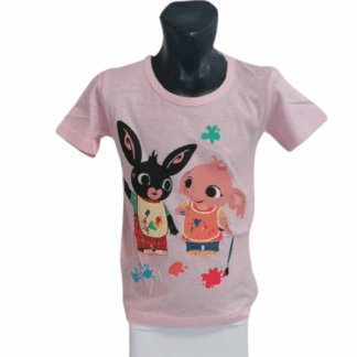 Dívčí tričko Bing a Sula malují sv.růžové