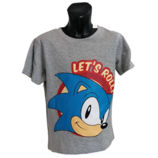 Dětské tričko SONIC Lets Roll ! šedé
