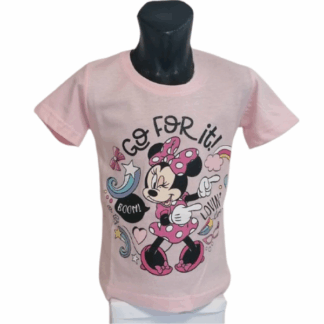 Dívčí tričko Minnie Go for It ! sv.růžové
