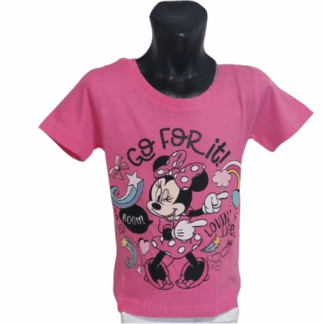 Dívčí tričko Minnie Go for It ! tm.růžové