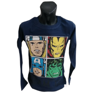 Chlapecké tričko dl.rukáv Avengers tm.modré