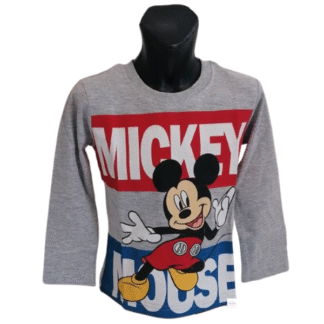 Chlapecké tričko dl.rukáv Mickey šedé