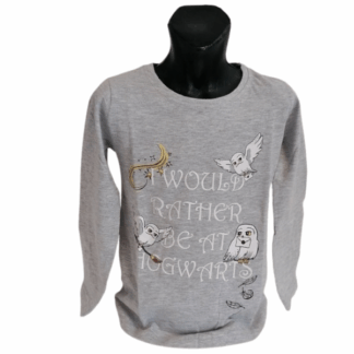 Dívčí tričko dl.rukáv Harry Potter šedé