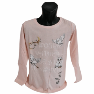 Dívčí tričko dl.rukáv Harry Potter růžové