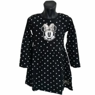 Dívčí šaty dl.rukáv Minnie černé