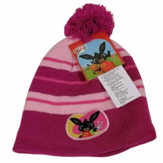 Dívčí zimní čepice Bing tm.růžová