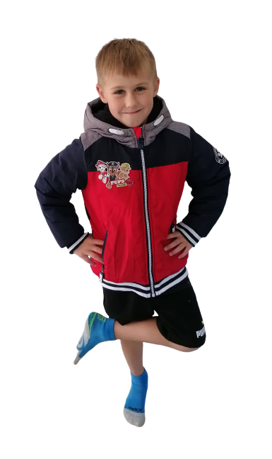 Chlapecká zimní bunda Tlapková patrola červená - Obrázek 4