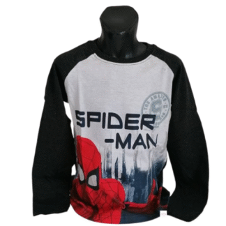 Chlapecké tričko dl.rukáv Spiderman šedé