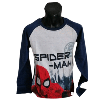 Chlapecké tričko dl.rukáv Spiderman tm.modré