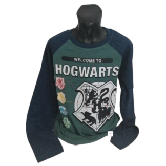 Dětské tričko dl.rukáv Harry Potter dorost tm.