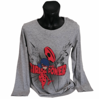 Dívčí tričko dl.rukáv Kozelná Beruška šedé