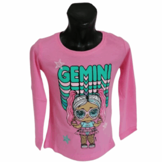 Dívčí tričko dl.rukáv LOL růžové