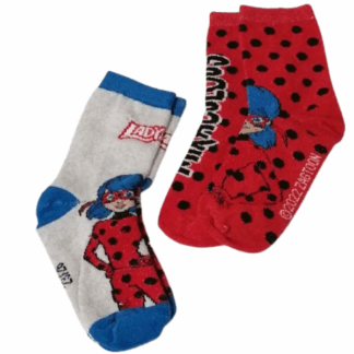 Dívčí ponožky Kouzelná Beruška šedé/červené