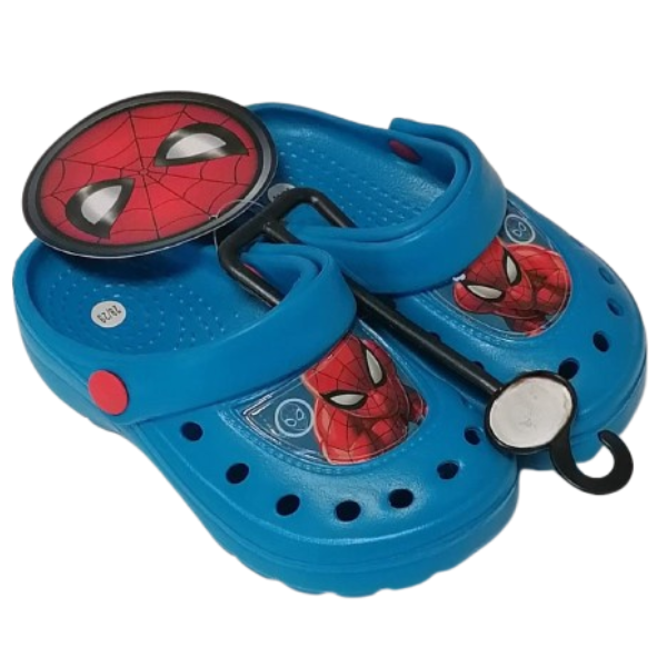 Chlapecké crocs/sandály Spiderman tyrkysové
