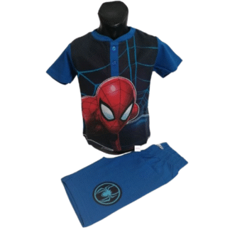 Chlapecké letní pyžamo Spiderman modré