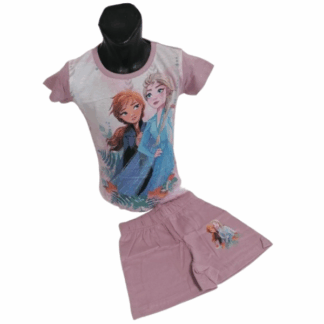 Dívčí letní pyžamo Frozen růžové