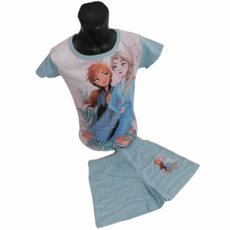 Dívčí letní pyžamo Frozen modré