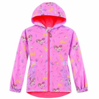 Dívčí jarní šusťáková bunda KUGO růžová