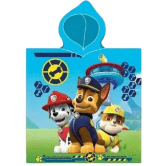 Chlapecké bavlněné pončo Tlapková patrola 3