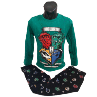 Chlapecké pyžamo dl.rukáv Harry Potter zelené