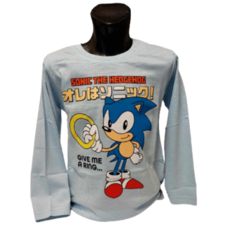 Chlapecké tričko s dl.rukávem Sonic sv.modré