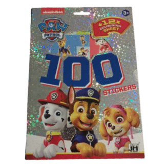 100 samolepek s omal. listy Tlapková patrola II