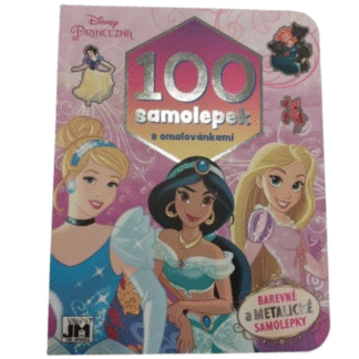 100 samolepek s omalovánkami Princezny