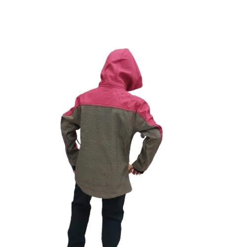 Dívčí softshellová bunda WOLF růžovošedá - Obrázek 2